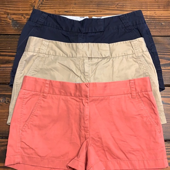 J. Crew Pants - J Crew Chino shorts lot. 3” inseam
